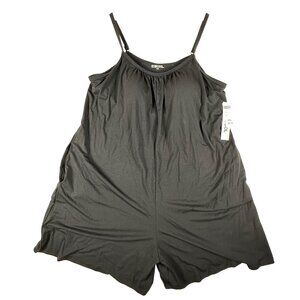 32 Degrees Cool Black Adjustable Strap Romper XL Stretchy Lightweight Womens Lou